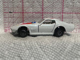White #15 Corvette Stingray Yatming Diecast Car
