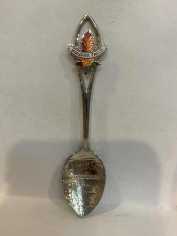 Niagara Falls Ontario Canada Maple Leaf Souvenir Spoon