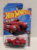 Red '40 Ford Pickup HW Drag Strip 1/10 181/250 HCX61 2021 Hot Wheels Diecast Car