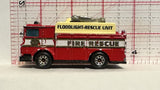 Red Fire Rescue Auxiliary Power Truck 1991 Mack 1/89 Matchbox Diecast Car