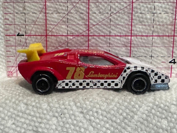Red #78 Lamborghini Bull Racing Team 1/56 Majorette Diecast Car