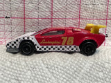Red #78 Lamborghini Bull Racing Team 1/56 Majorette Diecast Car
