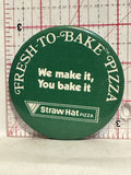 Fresh to Bake Pizza Straw Hat Pizza Button Pinback