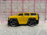 Yellow Hummer H# SUV Hot Wheels Diecast Car
