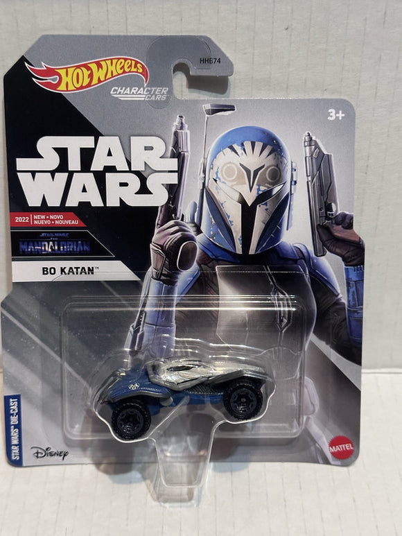 Silver Bo Katan Star Wars Mandalorian HDL46 2021 Hot Wheels Diecast Car