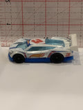 White Super Blitzen 2010 Hot Wheels Toy Diecast Car
