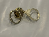 Handcuffs Lapel Hat Pin BG