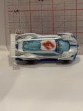 White Super Blitzen 2010 Hot Wheels Toy Diecast Car