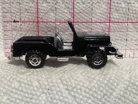 Black Jeep Police Unbranded  Diecast Car