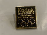 Kodak Batteries Offical Battery 1988 Olympic Games Logo Lapel Hat Pin BG