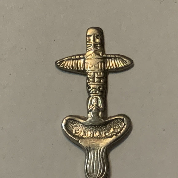 Field BC Totem Pole British Columbia Collectable Souvenir Spoon DF