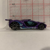 Purple Impavido 1 ©2015 Hot Wheels Diecast Car DG