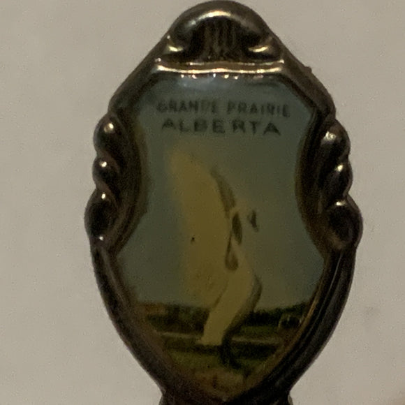Grande Prairie Alberta Swan Collectable Souvenir Spoon DF
