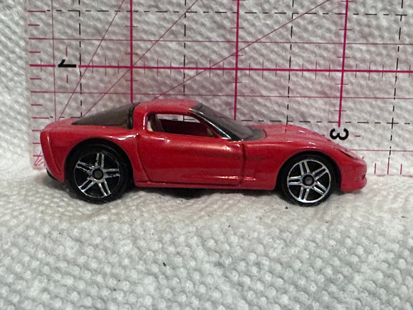 Red C6 Corvette Car 2003 Hot Wheels Diecast Car