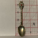 Slave Lake Alta Alberta Wild Rose Flower Collectable Souvenir Spoon DF