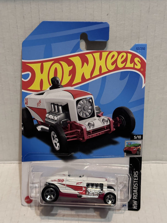 White Max Steel HW Roadsters 5/10 62/250 HKH39 2021 Hot Wheels Diecast Car