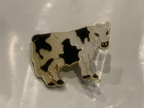 Black & White Dairy Cow Holstein Lapel Hat Pin DN