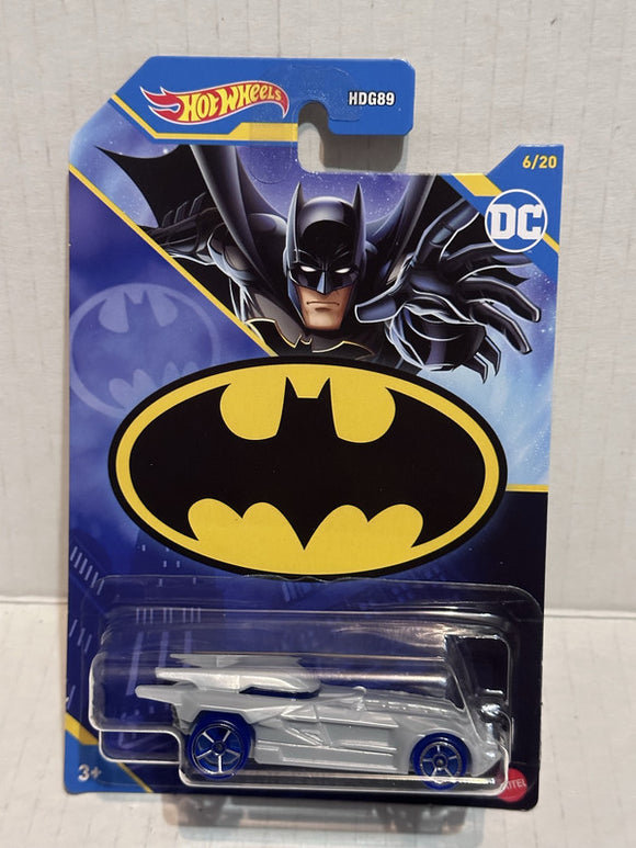 Silver Batmobile 6/20 Batman DC HLK60 2021 Hot Wheels Diecast Car