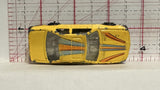 Yellow Striped Racer Unbranded Diecast Car