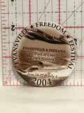 Evansville Freedom Festival Indiana 2004 Button Pinback