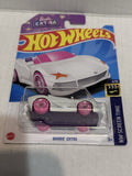 White Barbie Extra HW Screen Time 3/10 57/250 HKH11-M7C5 2021 Hot Wheels Diecast Car