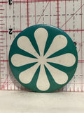 Star Flower Design Button Pinback