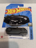Black Aston Martin V12 Speedster Factory Fresh 9/10 183/250 HCX71 2021 Hot Wheels Diecast Car