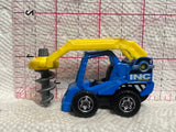 Blue Drill Digger BDV72 2014 Matchbox Diecast Car