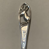 Wyoming Equality State Deer Collectable Souvenir Spoon DF