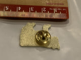 Black & White Holstein Dairy Cow Lapel Hat Pin BH