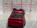 Red Fire Department Car  Motor Max Diecast Car
