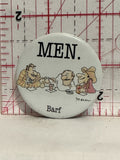 Men Barf Cartoon Anna B Button Button Pinback