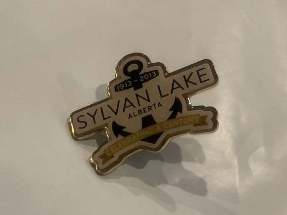 Sylvan Lake Alberta 1913 Celebrating a Century Lapel Hat Pin BH