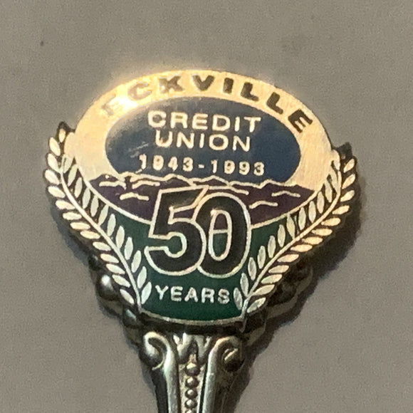 Eckville Credit Union 50 Years 1943 1993 Alberta Collectable Souvenir Spoon DG