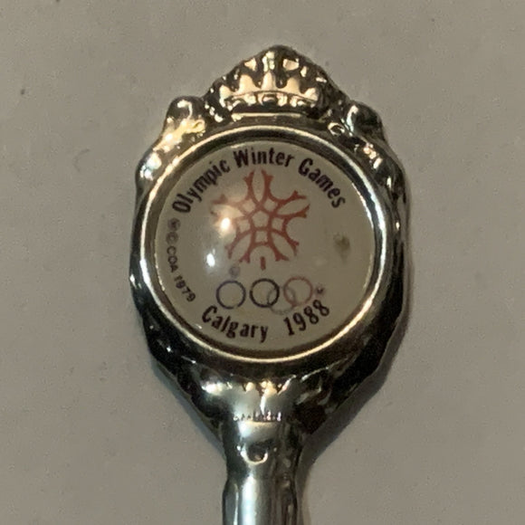 Olympic Games Calgary Alberta 1988 Collectable Souvenir Spoon DG