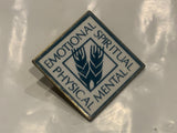 Emotional Spiritual Physical Mental Wheat Logo Lapel Hat Pin DO