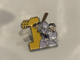 #1 Baseball Player Lapel Hat Pin BI