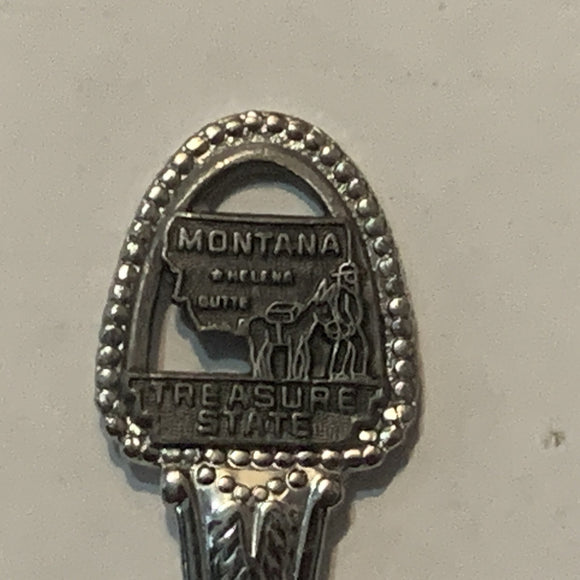 Montana Treasure State collectable Souvenir Spoon PZ
