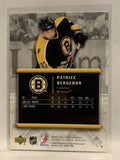 #9 Patrice Bergeron Boston Bruins 2005-06 Upper Deck Rookie Update Hockey Card