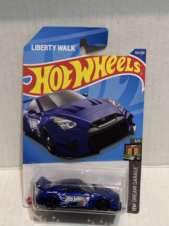 Blue LB-Silhouette Works GT Nissan 35GT-RR Ver 2 5/5 154/250 HCT99 2021 Hot Wheels Diecast Car