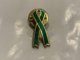 Green Ribbon Lapel Hat Pin DO