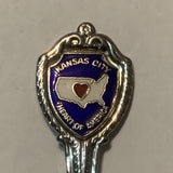 Kansas City Heart of America Missouri Collectable Souvenir Spoon DH