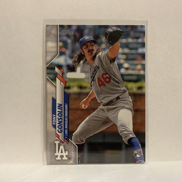 #280 Tony Gonsolin Rookie Los Angeles Dodgers 2020 Topps Series 1 Baseball Card IA