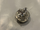 Silver Song Bird Lapel Hat Pin BI