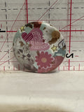 Kittens Hearts Flowers Button Pinback