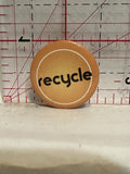 Recycle Button Pinback