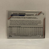 #47 Dansby Swanson Atlanta Braves 2020 Topps Series 1 Baseball Card IA