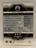 #242 Matt Greene Rookie Gems Edmonton Oilers 2005-06 Upper Deck Black Diamond Hockey Card