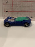 Blue Ballistik Mcdonalds 2009 Hot Wheels Toy Diecast Car