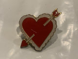 Valentine Heart Arrow Lapel Hat Pin DP